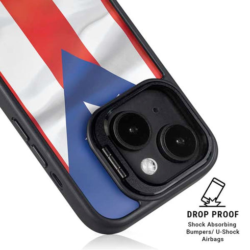 Puerto Rico Flag iPhone 15 Kickstand Case