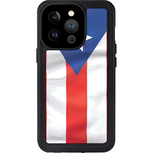 Puerto Rico Flag iPhone 15 Pro Waterproof Case