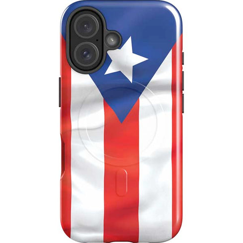 Puerto Rico Flag iPhone 16 Magsafe Impact Case