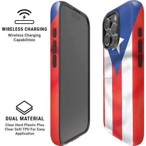 Puerto Rico Flag iPhone 16 Pro Max Magsafe Impact Case
