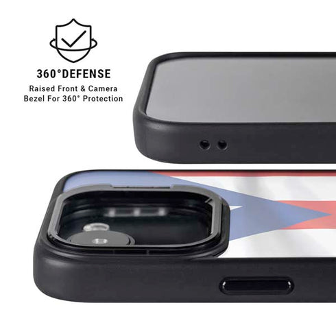Puerto Rico Flag iPhone 16e Kickstand Case