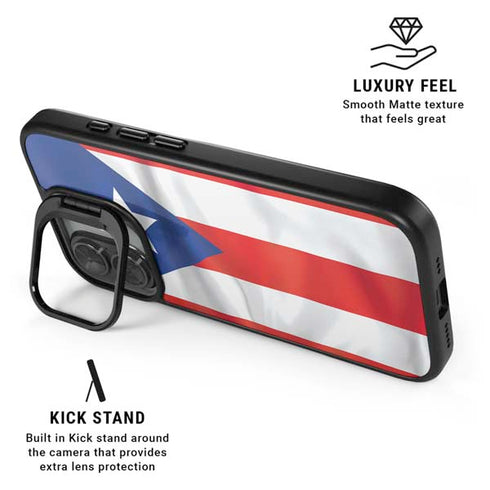 Puerto Rico Flag iPhone 17 Kickstand Case