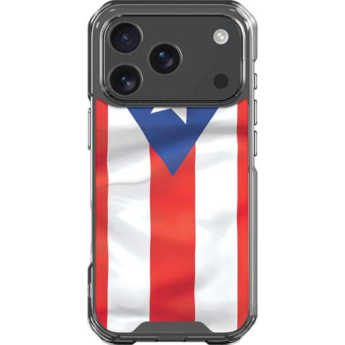 Puerto Rico Flag iPhone 17 Pro Clear Case