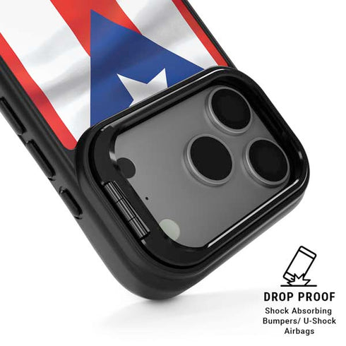 Puerto Rico Flag iPhone 17 Pro Max Kickstand Case