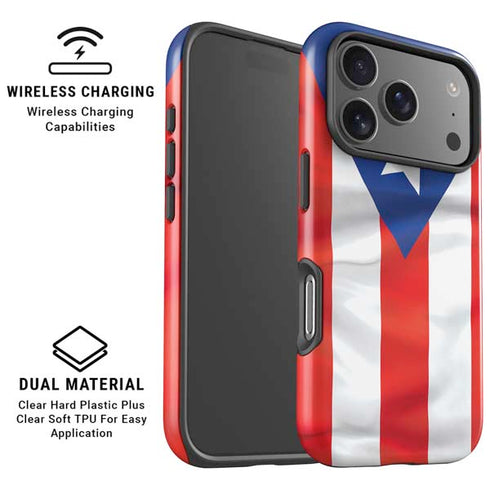 Puerto Rico Flag iPhone 17 Pro Max Magsafe Impact Case