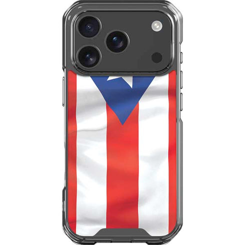 Puerto Rico Flag iPhone 18 Pro Clear Case