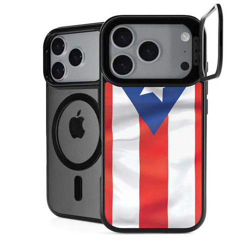 Puerto Rico Flag iPhone 18 Pro Kickstand Case