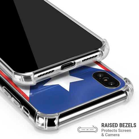 Puerto Rico Flag iPhone X/XS Clear Case
