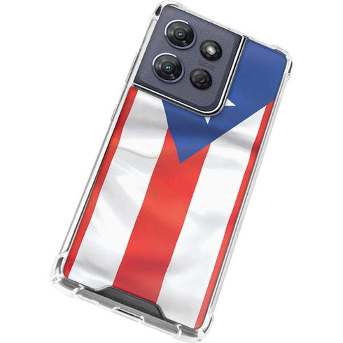 Puerto Rico Flag Moto G 5G (2025) Clear Case
