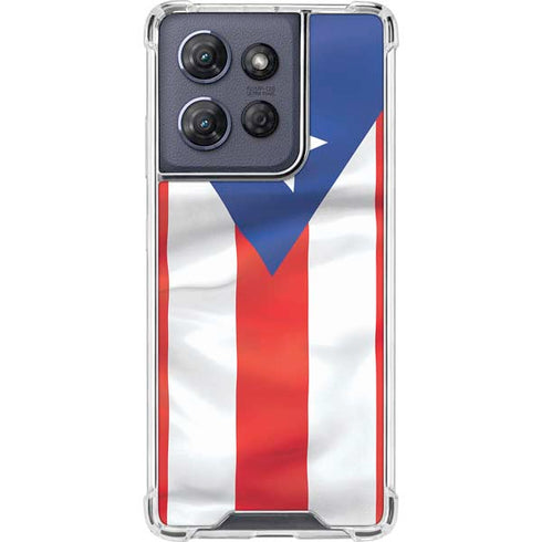 Puerto Rico Flag Moto G Play 5G (2025) Clear Case