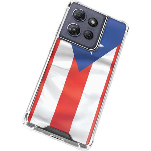 Puerto Rico Flag Moto G Stylus 5G (2025) Clear Case