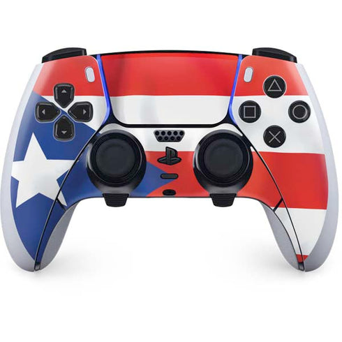 Puerto Rico Flag PS5 DualSense Edge Pro Controller Skin