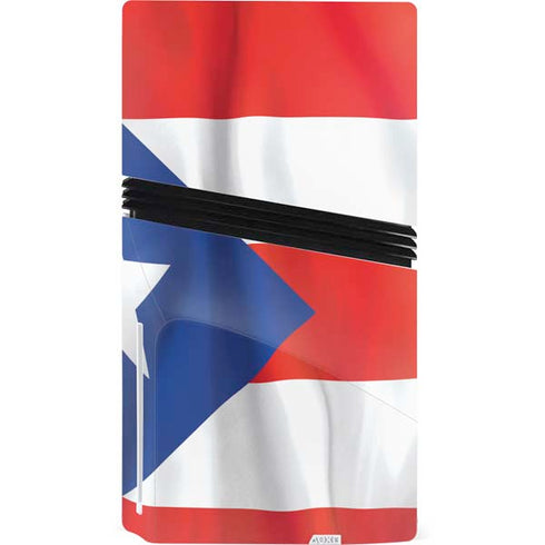 Puerto Rico Flag PS5 Pro Disk Console Skin