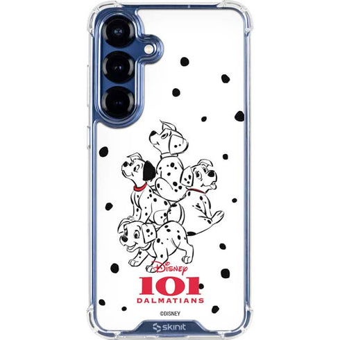 Disney 101 Dalmatians Puppy pile Galaxy S25 Clear Case