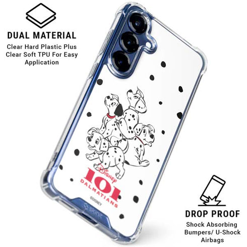 Disney 101 Dalmatians Puppy pile Galaxy S25 Plus Clear Case