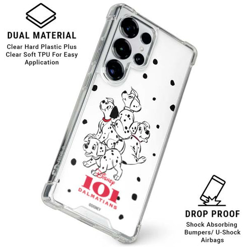 Disney 101 Dalmatians Puppy pile Galaxy S26 Ultra Clear Case