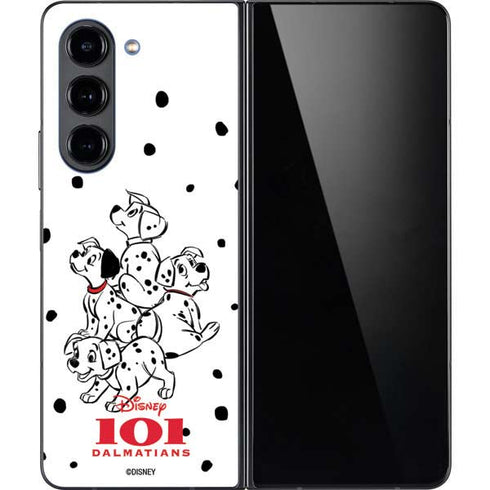 Disney 101 Dalmatians Puppy pile Galaxy Z Fold5 5G Skin