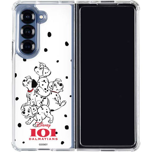 Disney 101 Dalmatians Puppy pile Galaxy Z Fold6 Clear Case
