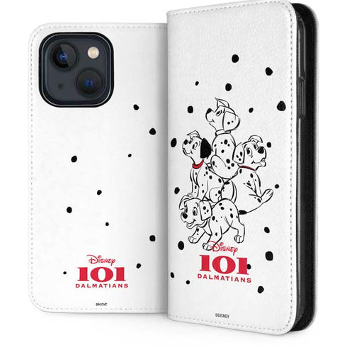 Disney 101 Dalmatians Puppy pile iPhone 13 Folio Case