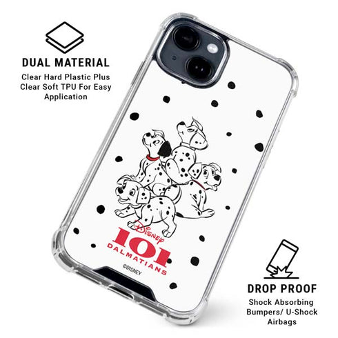 Disney 101 Dalmatians Puppy pile iPhone 15 Clear Case