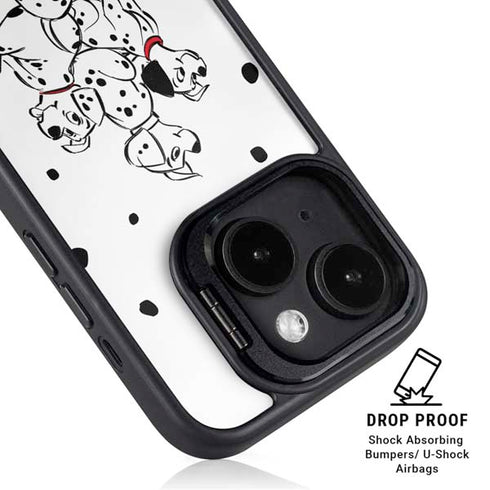 Disney 101 Dalmatians Puppy pile iPhone 15 Plus Kickstand Case