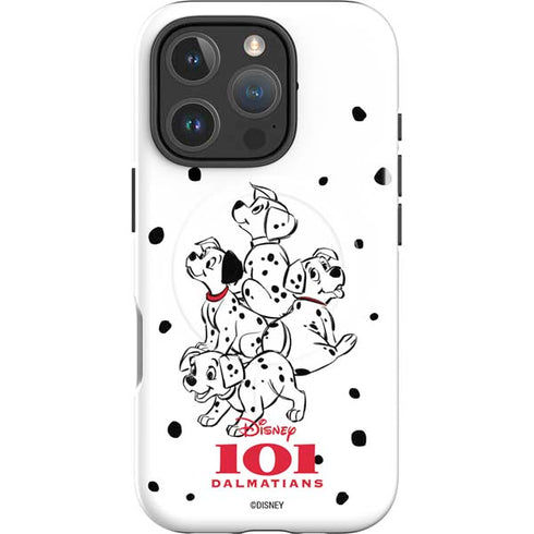 Disney 101 Dalmatians Puppy pile iPhone 16 Pro Max Magsafe Impact Case