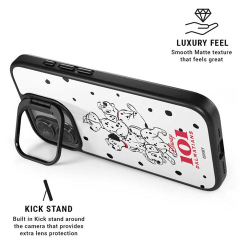 Disney 101 Dalmatians Puppy pile iPhone 17 Kickstand Case