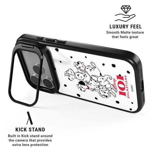 Disney 101 Dalmatians Puppy pile iPhone 17 Pro Kickstand Case