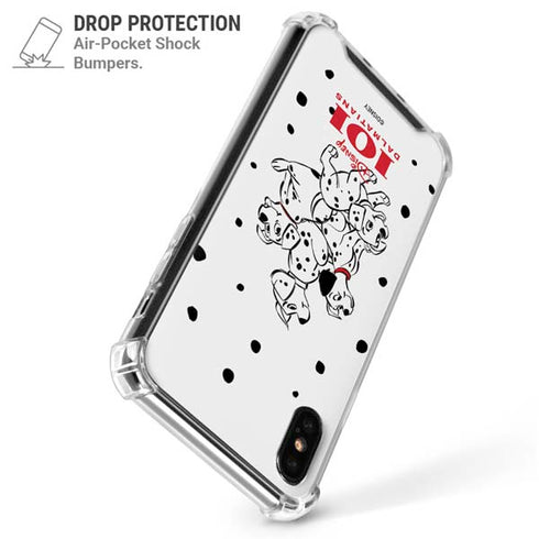 Disney 101 Dalmatians Puppy pile iPhone X/XS Clear Case
