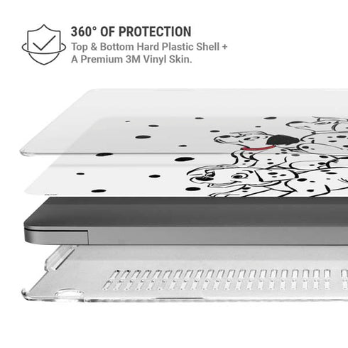 Disney 101 Dalmatians Puppy pile MacBook Pro 14in (2021-24) Case plus Skin