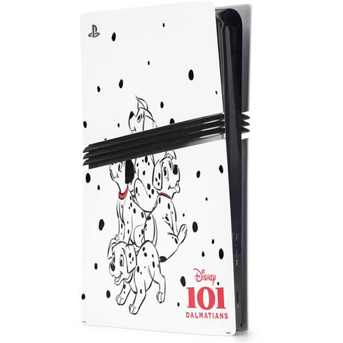 Disney 101 Dalmatians Puppy pile PS5 Pro Console Skin