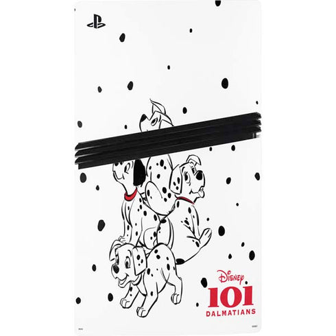 Disney 101 Dalmatians Puppy pile PS5 Pro Disk Bundle Skin