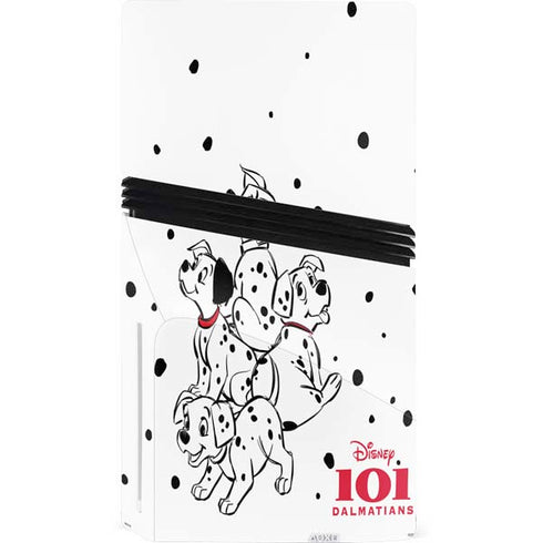 Disney 101 Dalmatians Puppy pile PS5 Pro Disk Bundle Skin