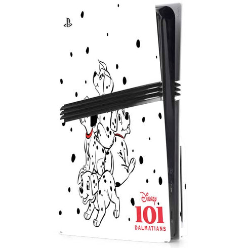 Disney 101 Dalmatians Puppy pile PS5 Pro Disk Console Skin