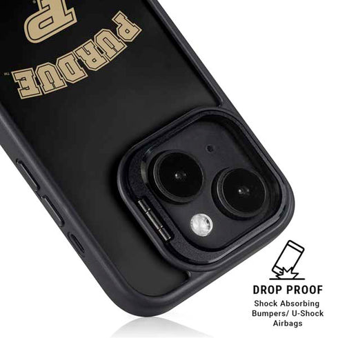 Purdue University Purdue Boilers iPhone 15 Plus Kickstand Case