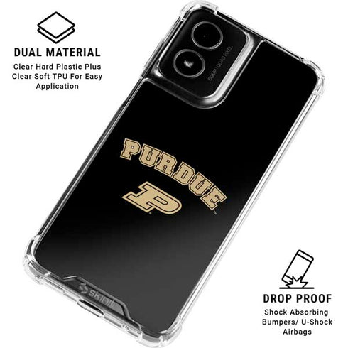 Purdue University Purdue Boilers Moto G Power 5G (2024) Clear Case