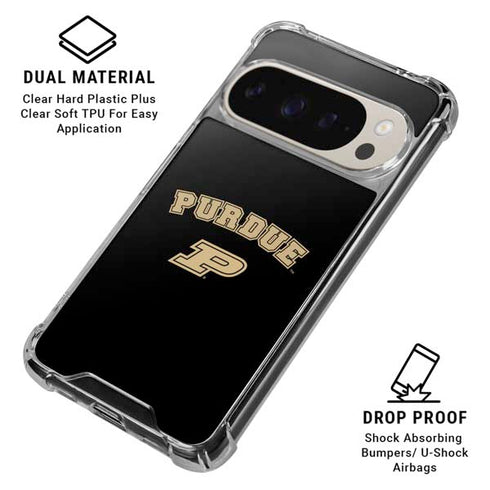 Purdue University Purdue Boilers Pixel 9/9 Pro Clear Case