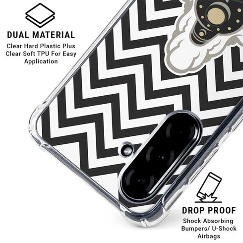 Purdue University Purdue Chevron Galaxy A36 5G Clear Case
