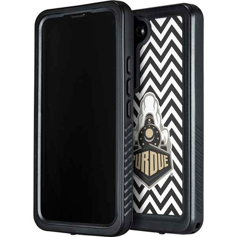 Purdue University Purdue Chevron Galaxy S24 Plus Waterproof Case