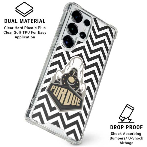 Purdue University Purdue Chevron Galaxy S25 Ultra Clear Case