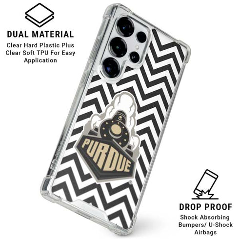Purdue University Purdue Chevron Galaxy S26 Ultra Clear Case