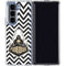 Purdue University Purdue Chevron Galaxy Z Fold5 5G Clear Case