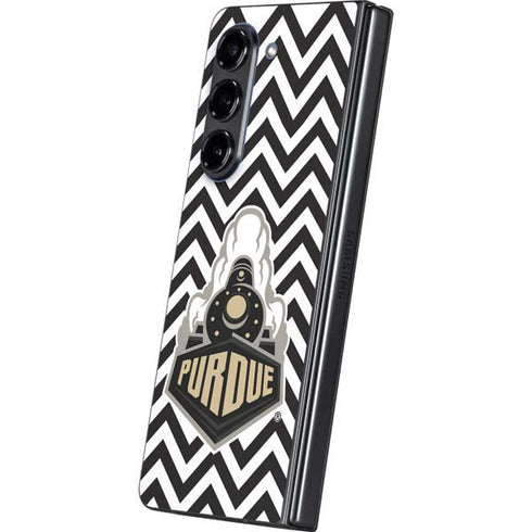Purdue University Purdue Chevron Galaxy Z Fold5 5G Skin