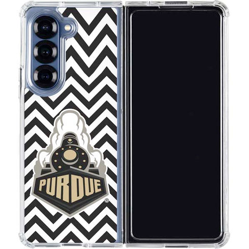 Purdue University Purdue Chevron Galaxy Z Fold6 Clear Case