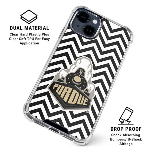 Purdue University Purdue Chevron iPhone 15 Clear Case