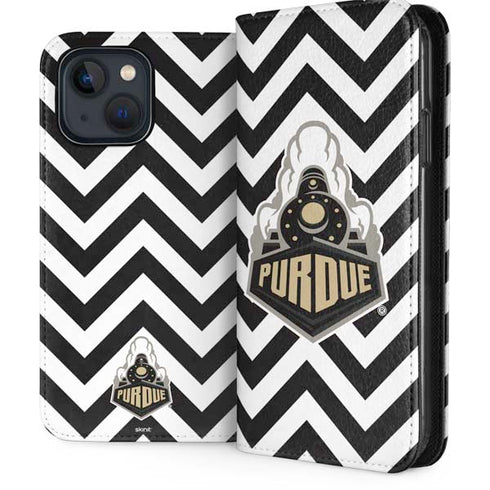 Purdue University Purdue Chevron iPhone 15 Plus Folio Case