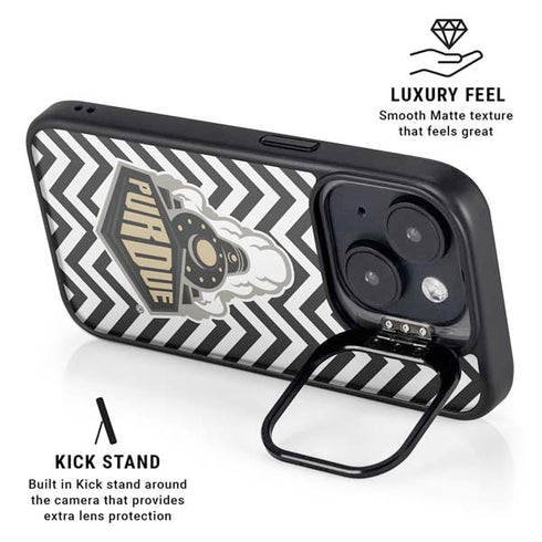 Purdue University Purdue Chevron iPhone 15 Plus Kickstand Case