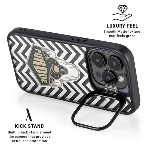 Purdue University Purdue Chevron iPhone 15 Pro Max Kickstand Case