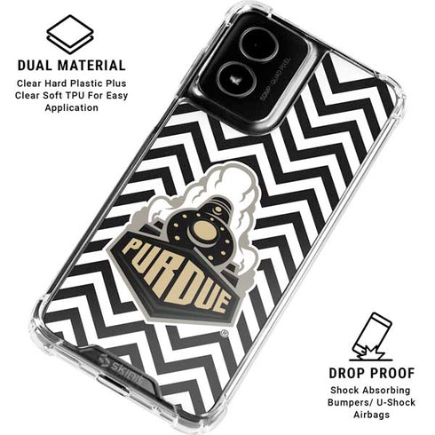 Purdue University Purdue Chevron Moto G Power 5G (2024) Clear Case