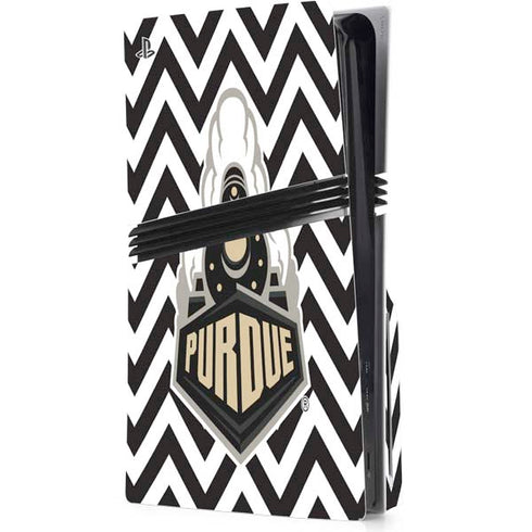 Purdue University Purdue Chevron PS5 Pro Disk Console Skin